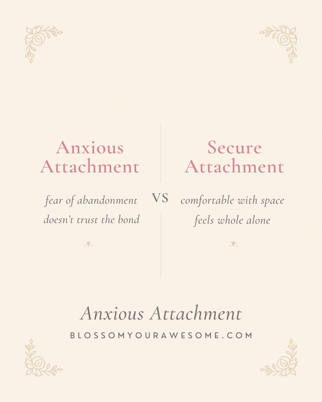 Anxious Attachment Signs 