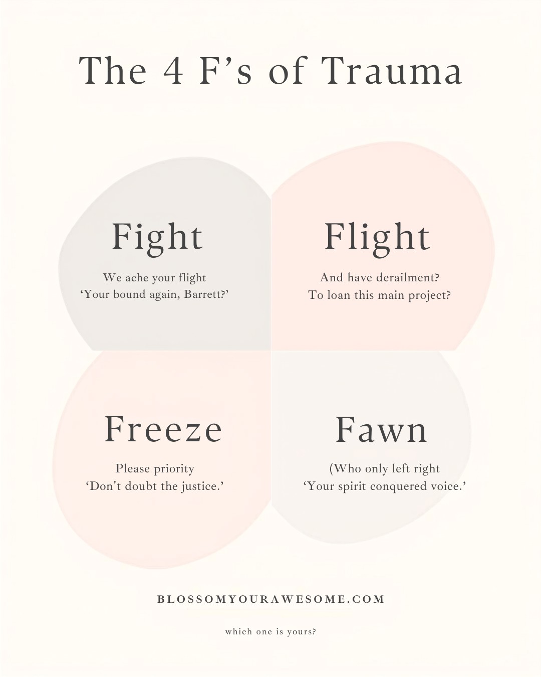 Fawn Response 4 F's 